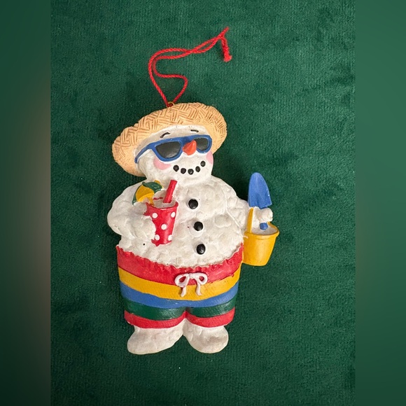Variety Bundle of Snowmen Christmas Ornaments Lot of 6 - Picture 8 of 14
